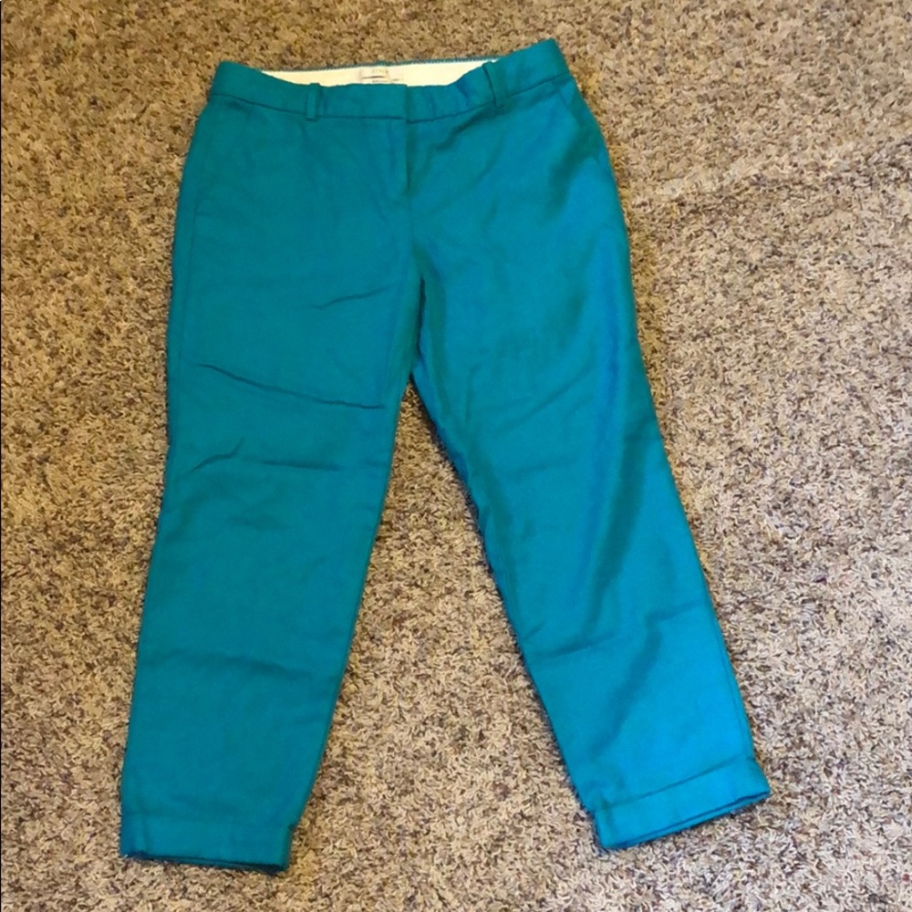 ‼️ Teal J. Crew Cropped Capri size 2P